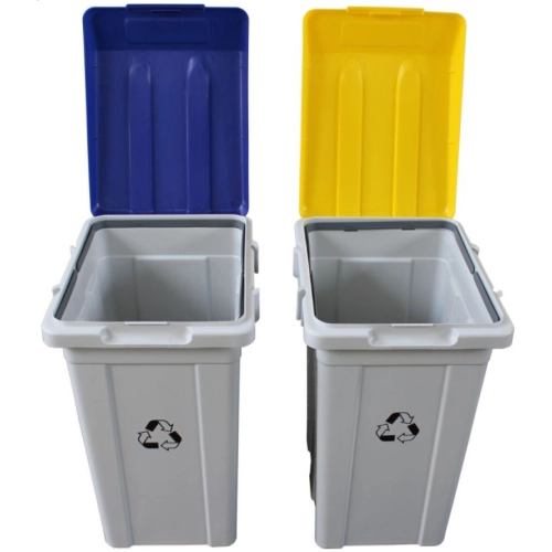 kosz z pokrywa w kolorach